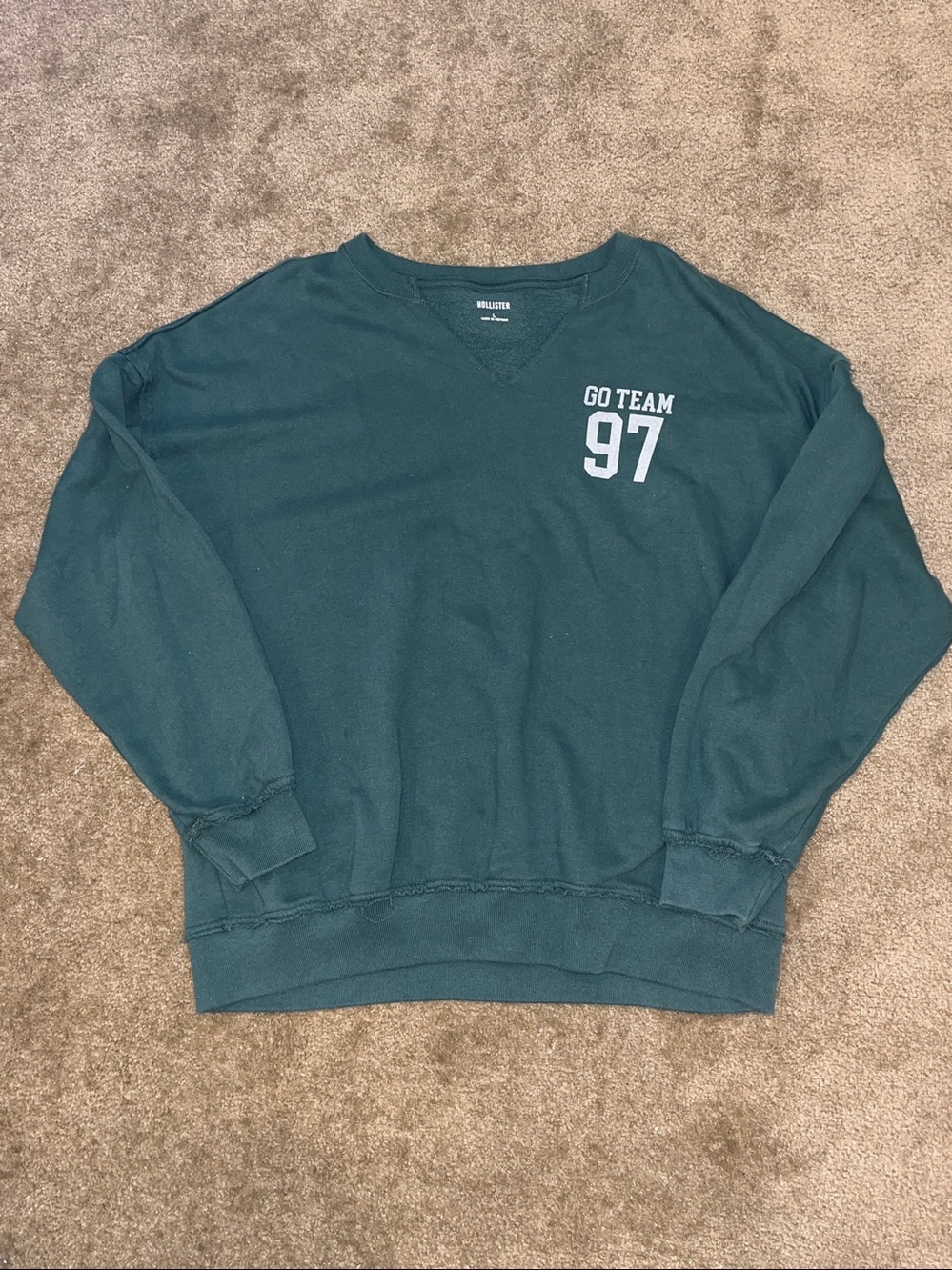 Hollister Go Team 97 - V Neck - Boho - Casual - Beachy - Sweatshirt - L - Large